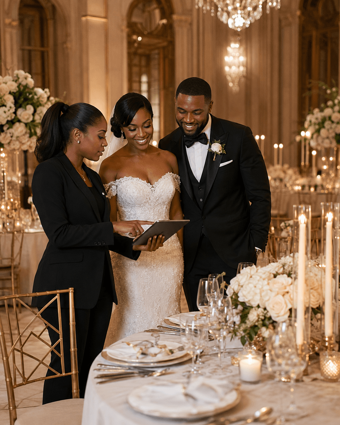 Couple lors d'une célébration de mariage