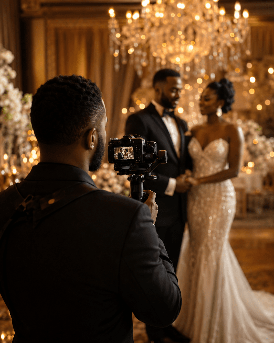 Photographe capturant un événement